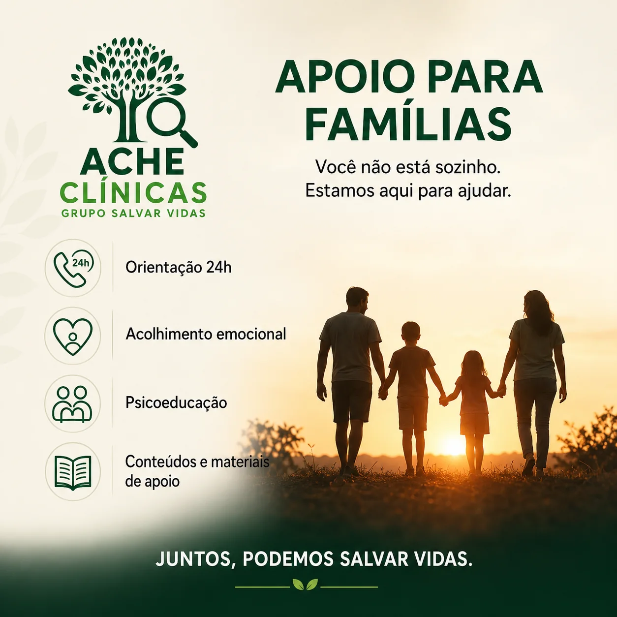 Apoio para famílias