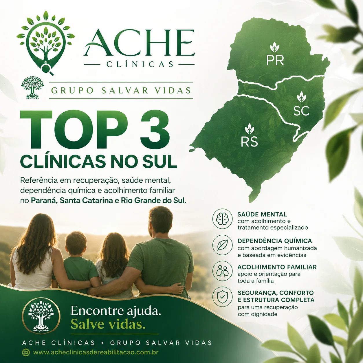 Clínica de reabilitação no Sul do Brasil
